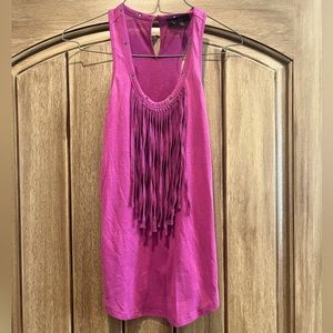 Jessica Simpson - Pink - Fringe- tank top